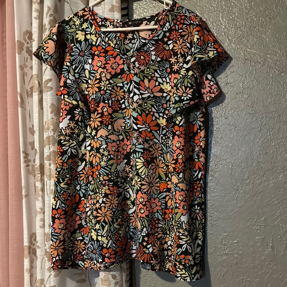 Floral Multicolor Women's Top